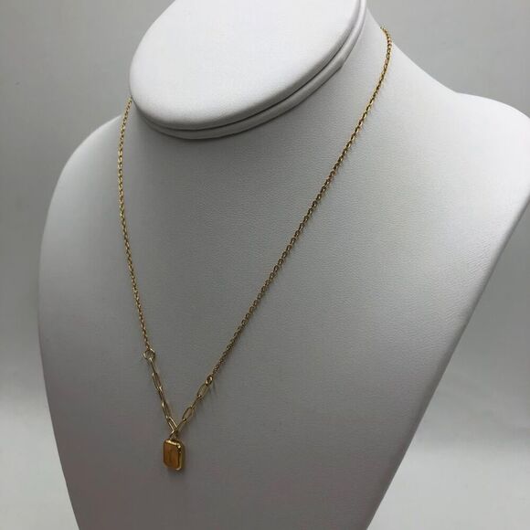 18K Gold Plated Women's Etched 'Forever Love' Necklace Romantic Jewelry - Picture 6 of 12